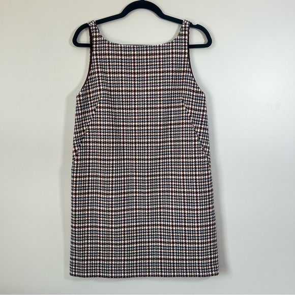 NWT Rebecca Taylor Techy Houndstooth Wool Shift Mini Dress Sheath Sleeveless 2 4 - Picture 8 of 15
